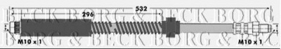 BORG & BECK bbh6682 -  Тормозной шланг